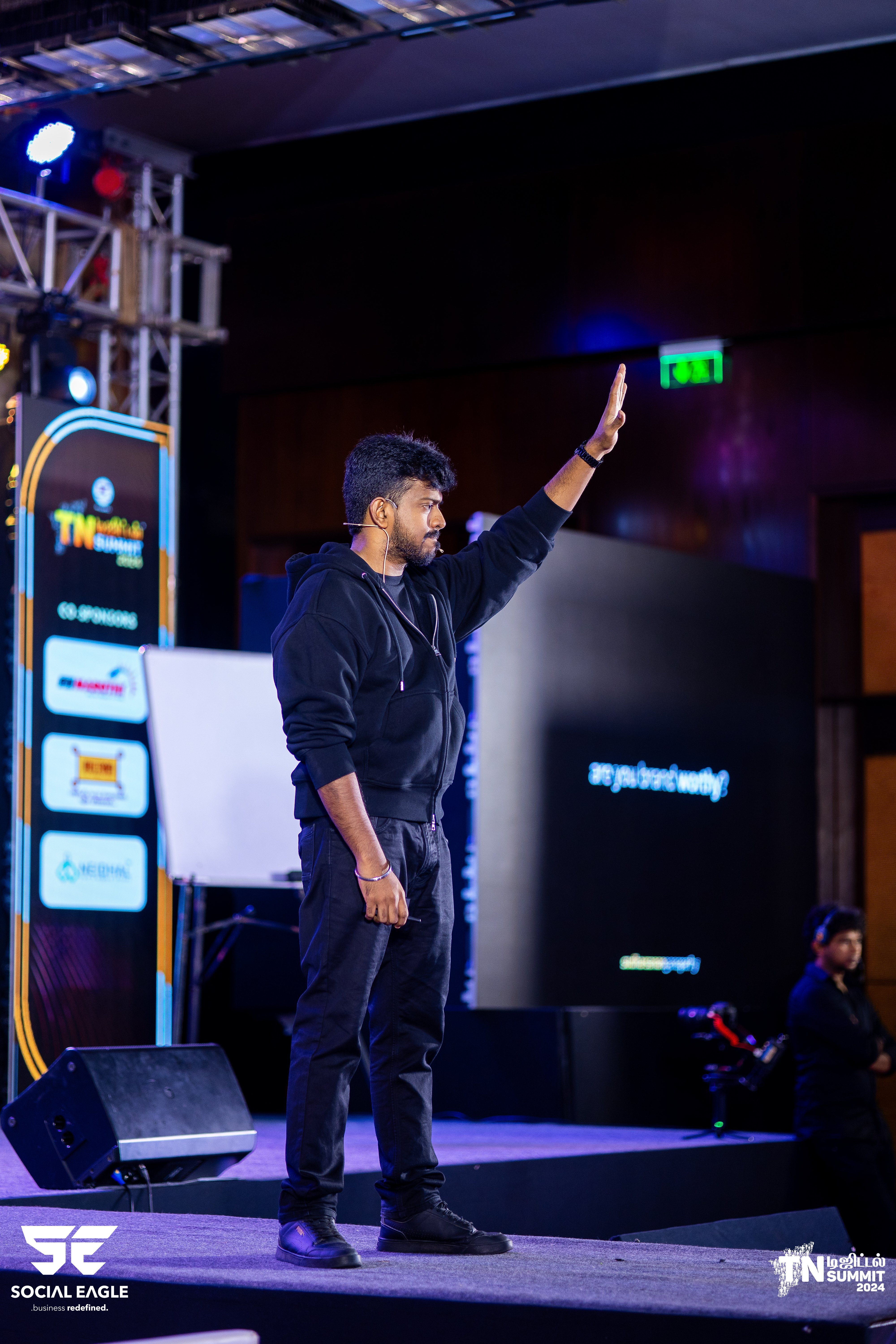 Sudharsanan Ganapathy on stage
